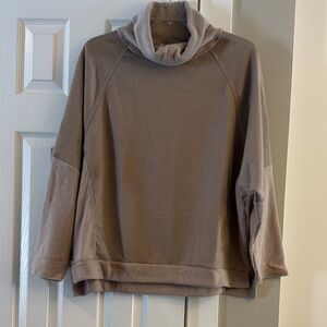 Cozy Cowl Neck Sweater - Taupe